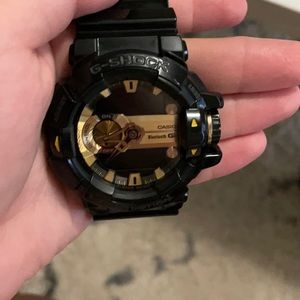 black G-Shock watch